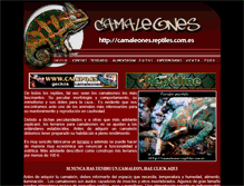 Tablet Screenshot of camaleones.reptiles.com.es