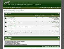 Tablet Screenshot of forum.reptiles.org.nz